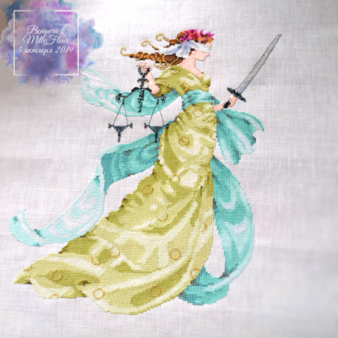 Работа Ольги Шаповаловой (@ole4ka_shapovalova) - Lady Justice от Mirabilia Designs MD160